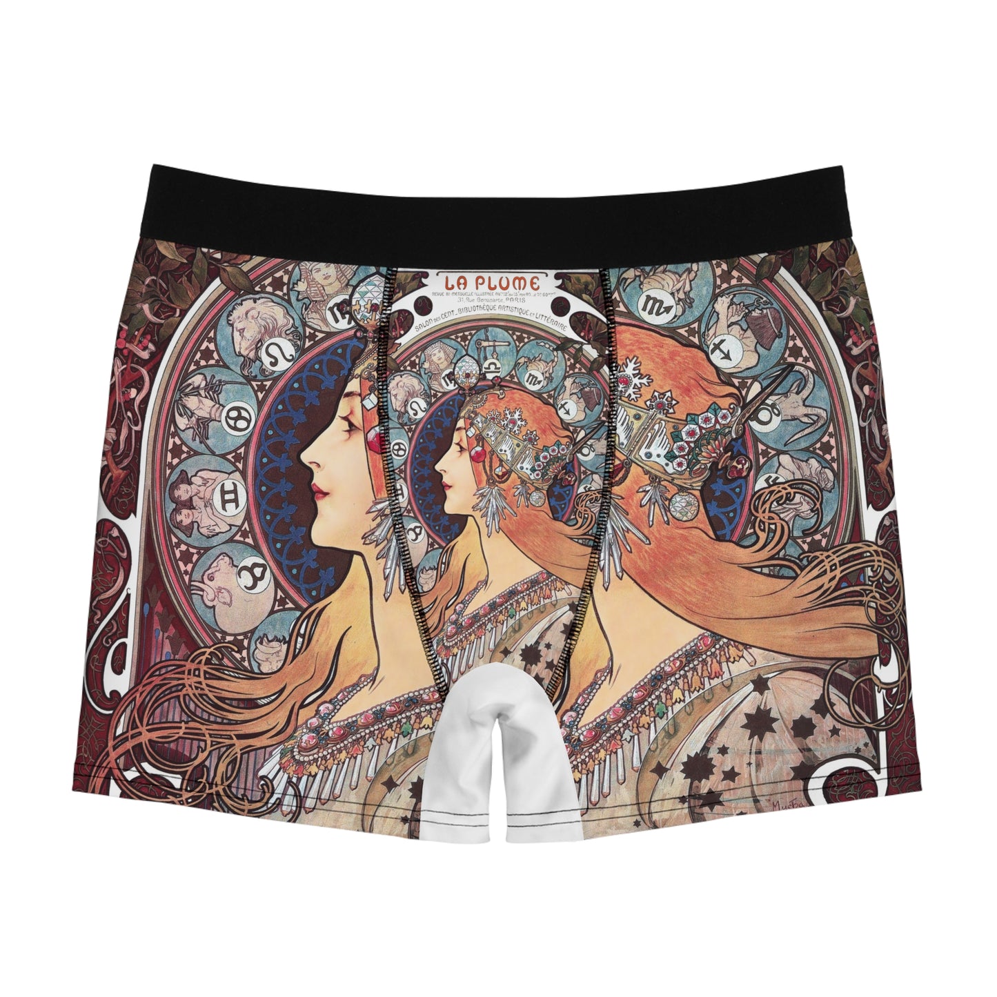 Zodiaque - La Plume | Alphonse Mucha | Men's Boxer Briefs