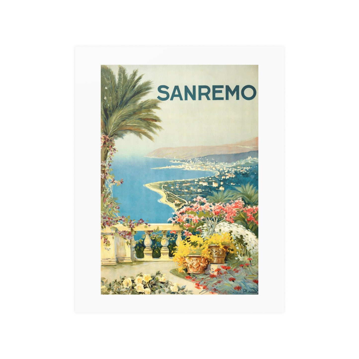 Sanremo View | Sanremo, Italy | Poster