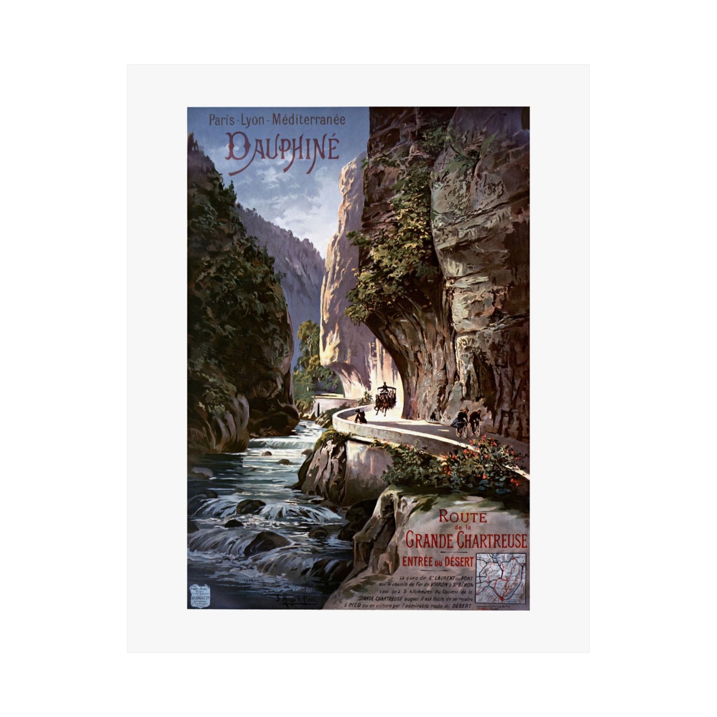 Dauphine | Route de la Grande Chartreuse | Poster