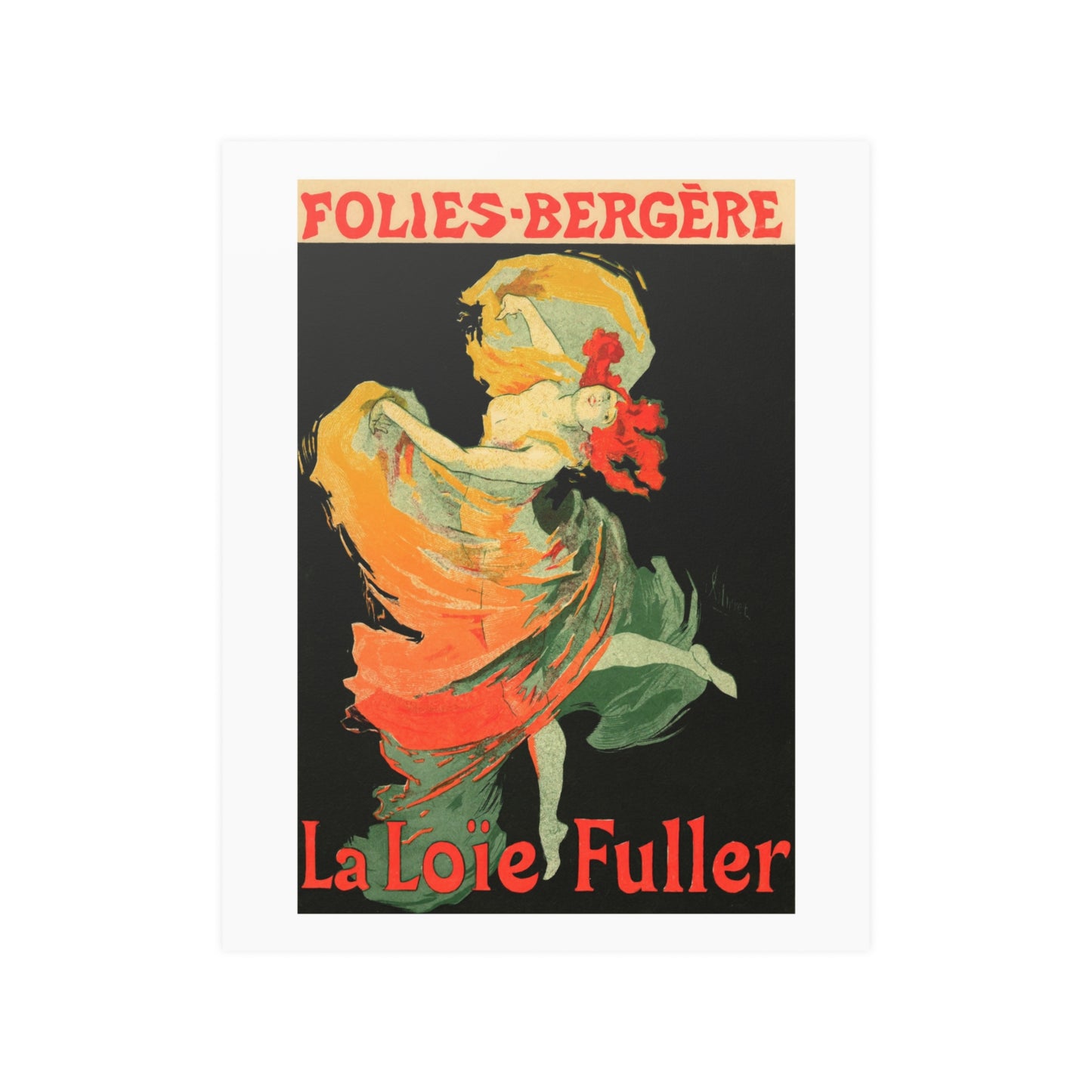 La Loie Fuller | Folies Bergere | Poster