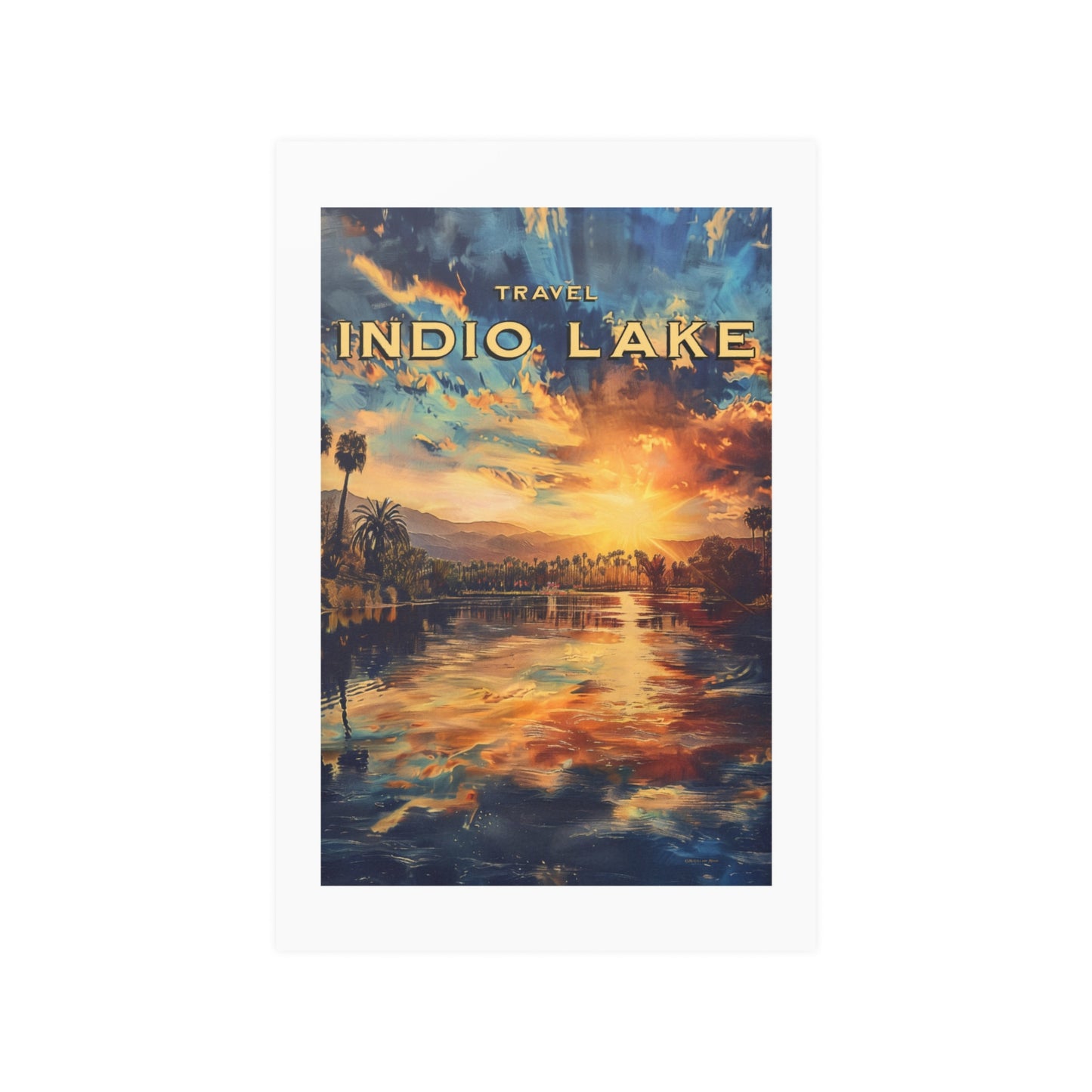 Travel Indio Lake - California | Poster