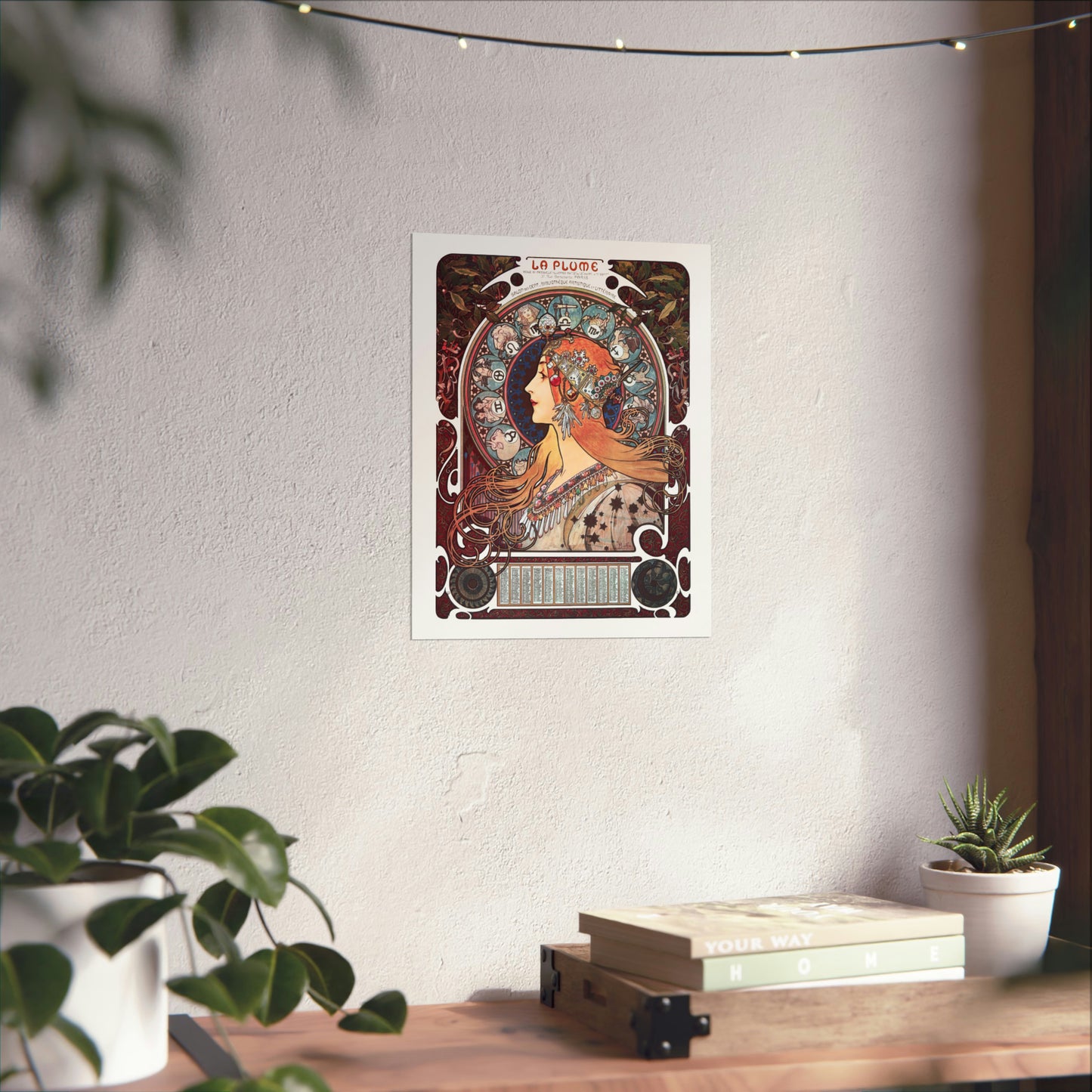 Zodiaque - La Plume | Alphonse Mucha | Premium Matte vertical posters