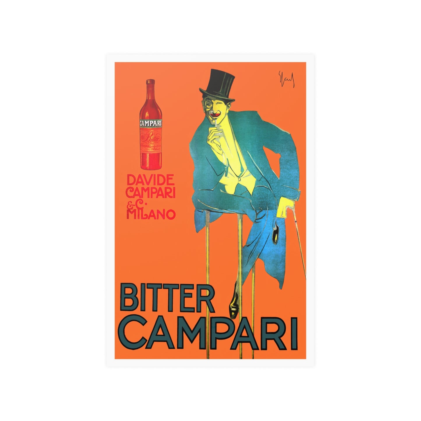 Bitter Campari (Tophat)  | Poster