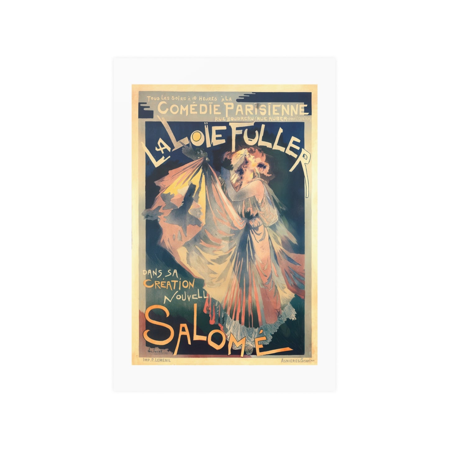 La Loie Fuller - Salome | Folies Bergere | Poster