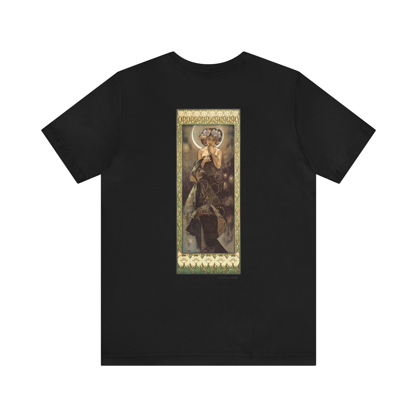 Moonlight | Alphonse Mucha | Unisex Jersey Short Sleeve Tee