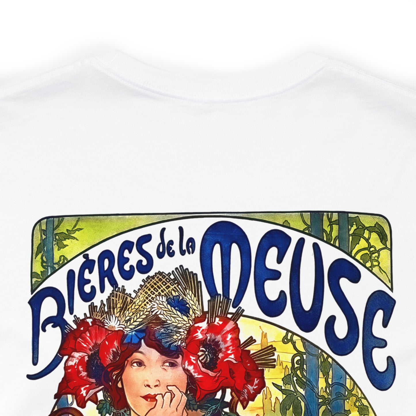 Bieres de la Muse | Alphonse Mucha | Unisex Jersey Short Sleeve Tee