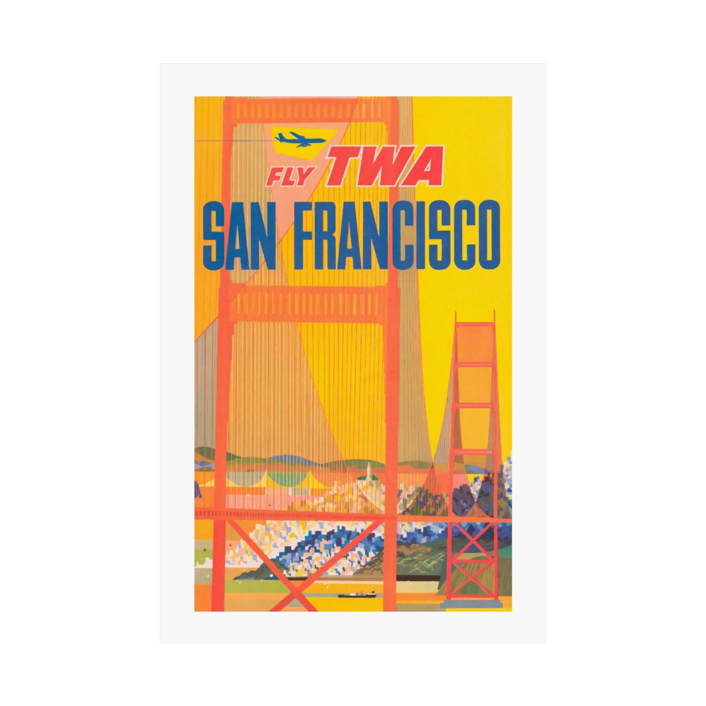 San Francisco | Air Travel | TWA | Poster