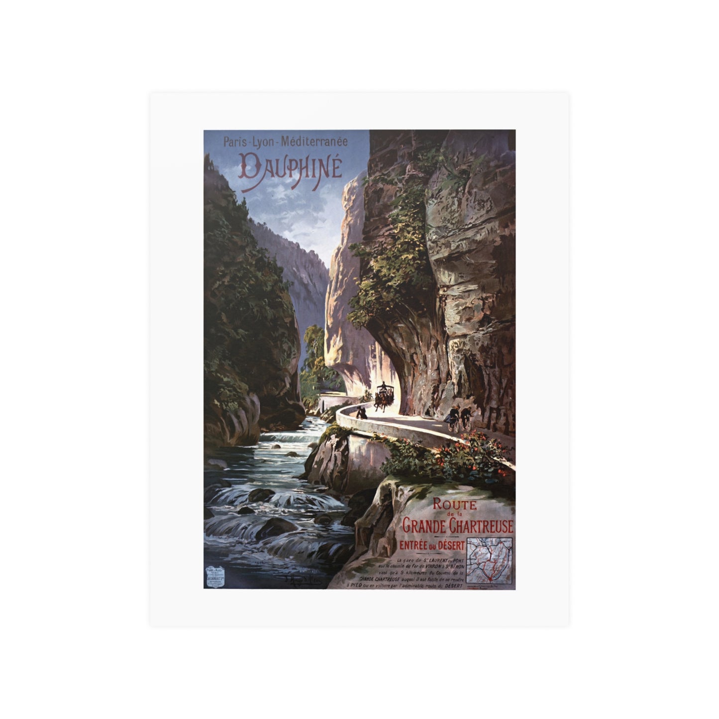 Dauphine | Route de la Grande Chartreuse | Poster