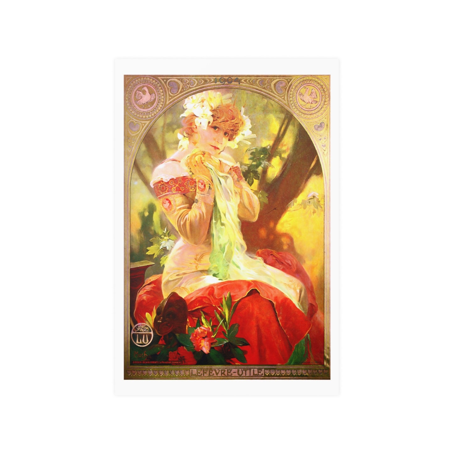 Sarah Bernhardt as Princess Lointaine | Year 1904 | Alphonse Mucha | Poster