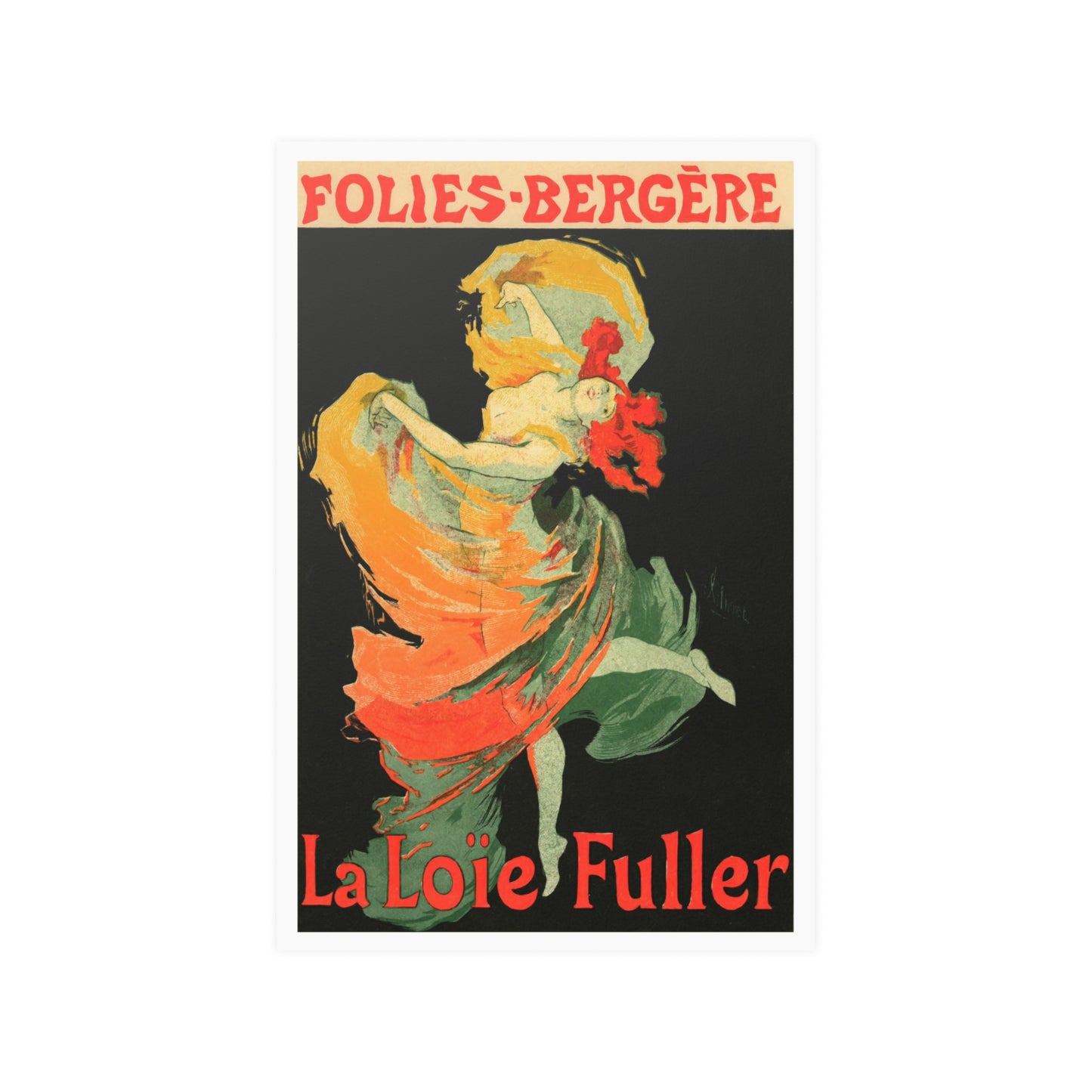 La Loie Fuller | Folies Bergere | Poster