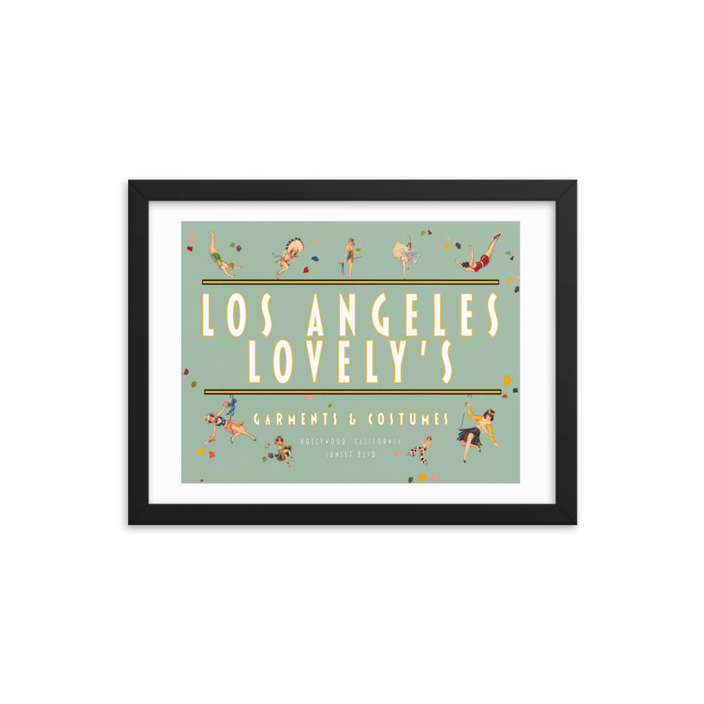 Los Angeles Lovely's | Framed poster