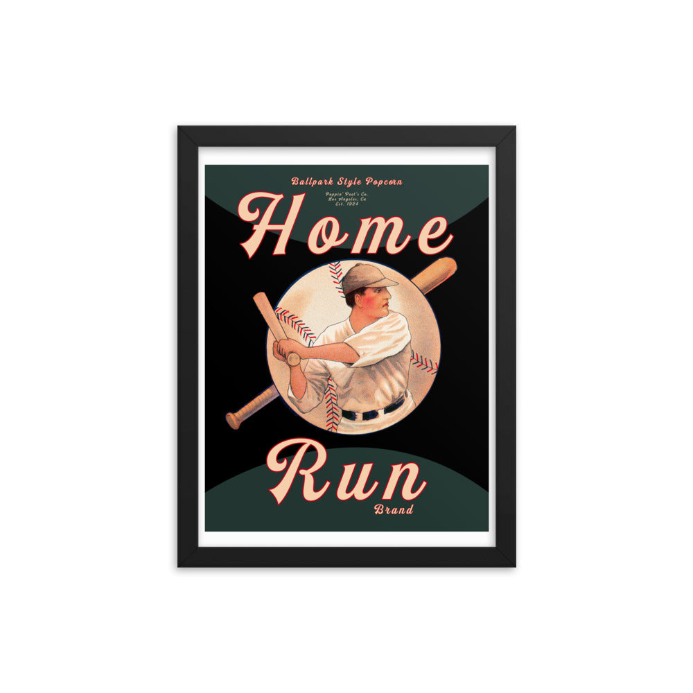 Home Run V2 | Framed poster