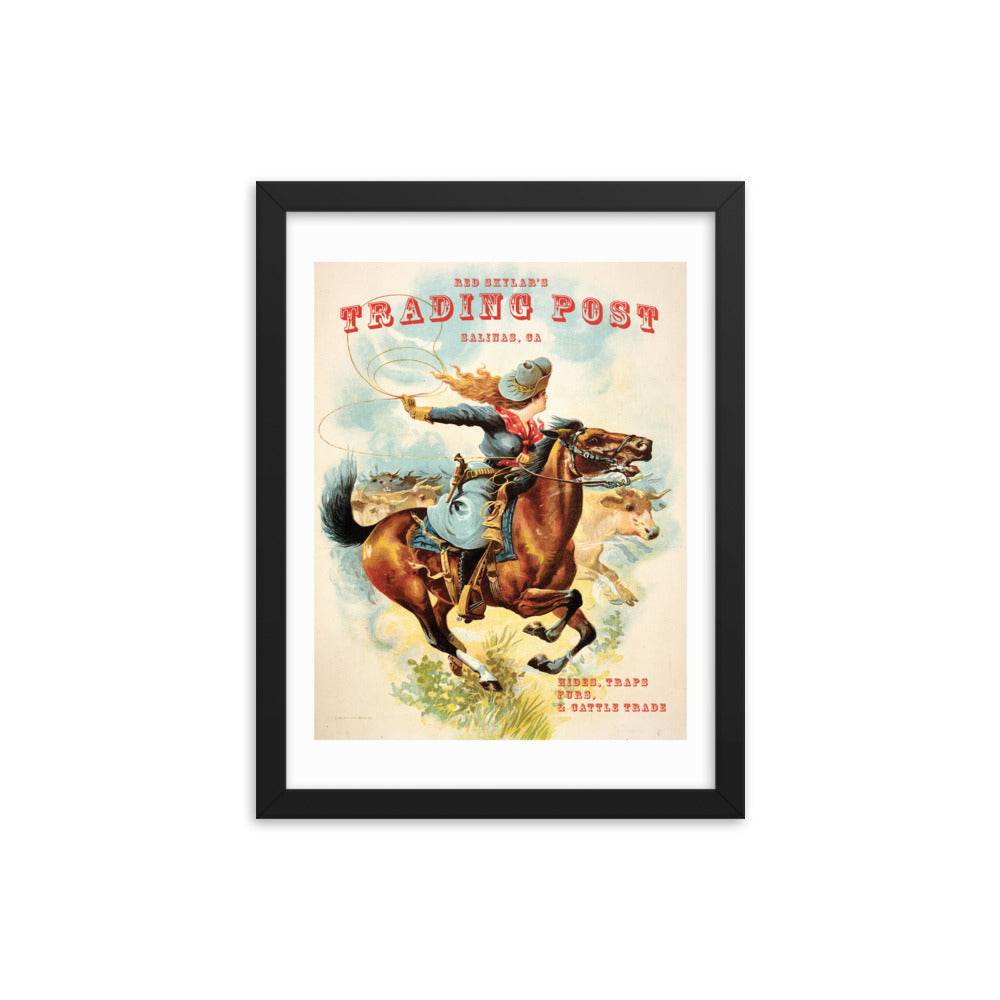 Trading Post - Red Skylar | Framed poster