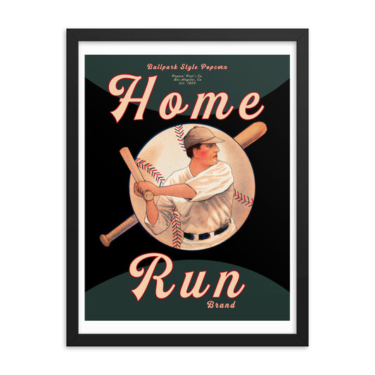 Home Run V2 | Framed poster