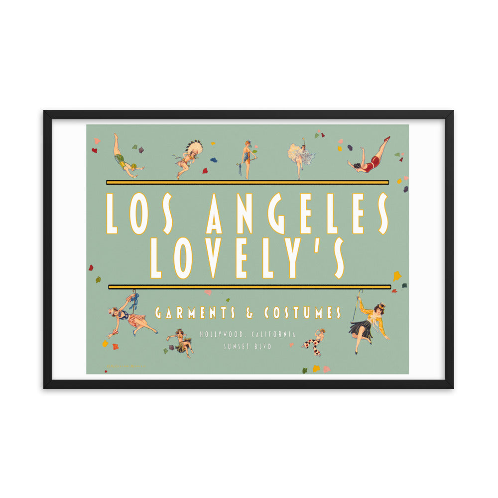 Los Angeles Lovely's | Framed poster