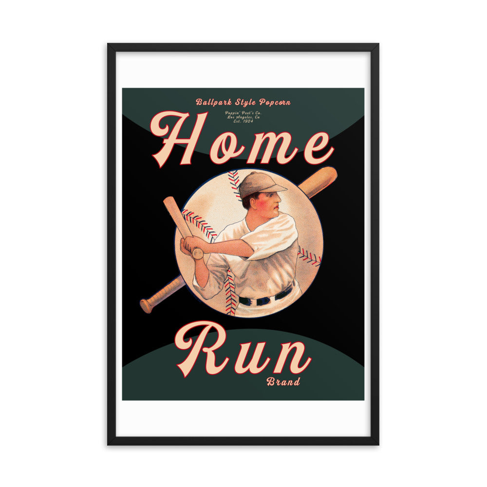 Home Run V2 | Framed poster