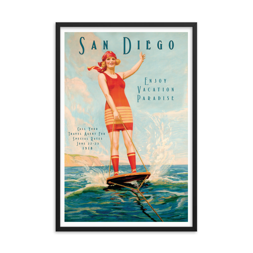 San Diego Vacation Paradise | Framed poster