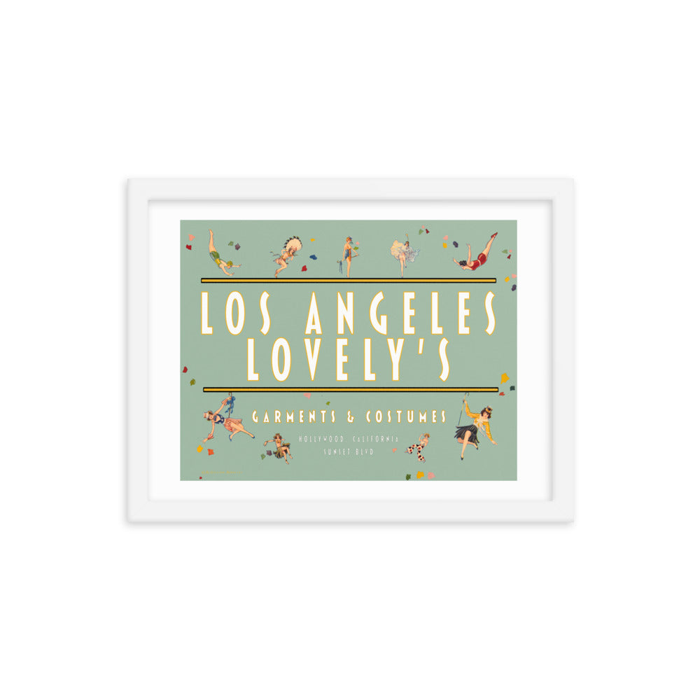 Los Angeles Lovely's | Framed poster