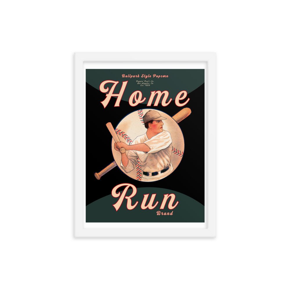 Home Run V2 | Framed poster