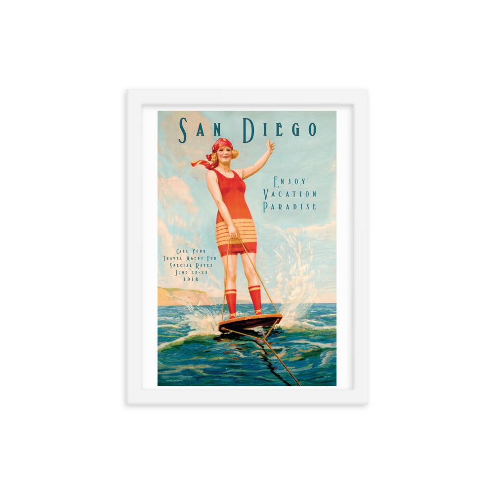 San Diego Vacation Paradise | Framed poster