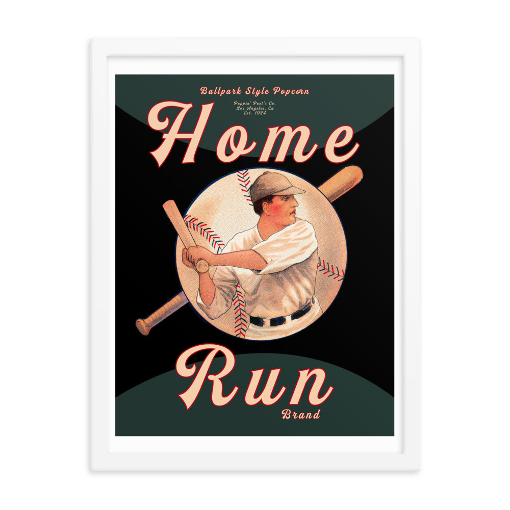 Home Run V2 | Framed poster