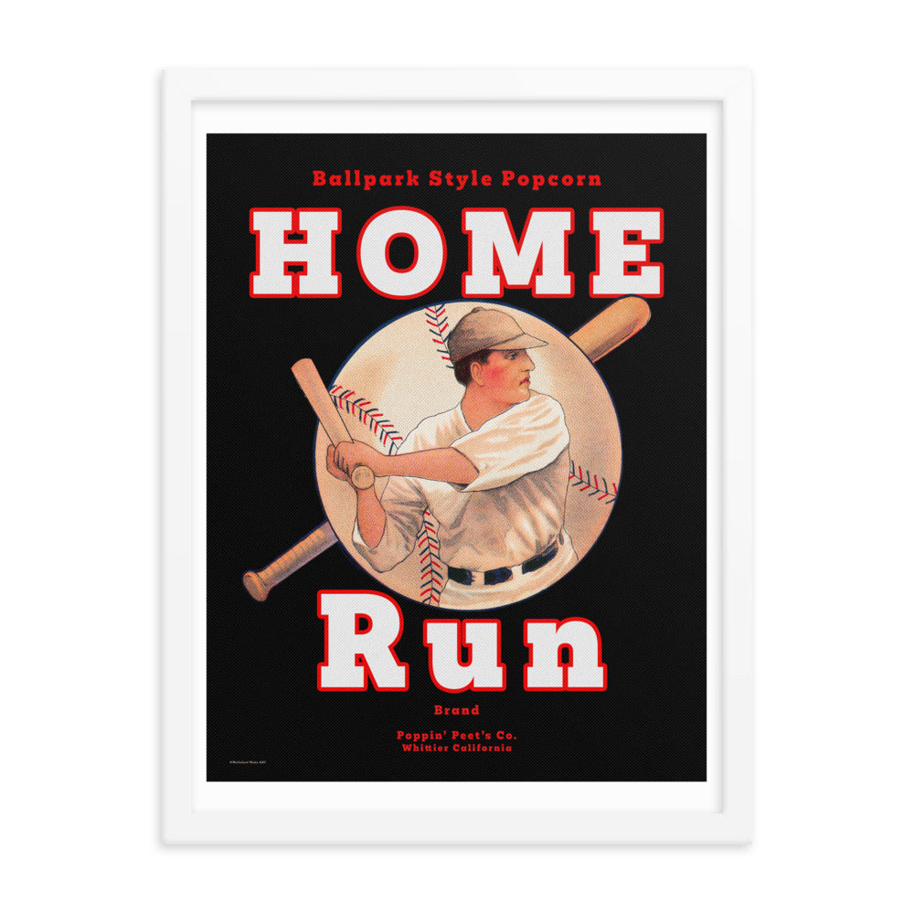 Home Run V1 | Framed poster