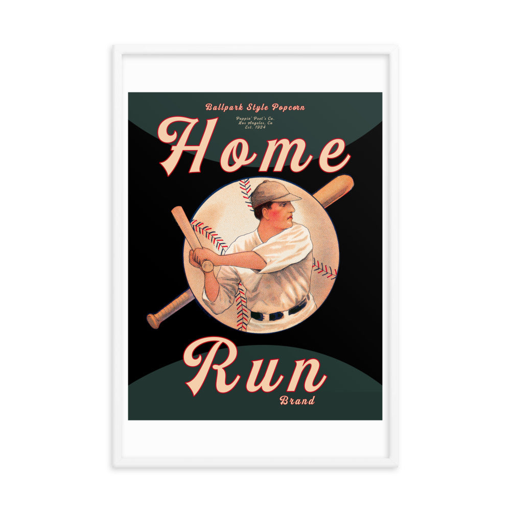 Home Run V2 | Framed poster