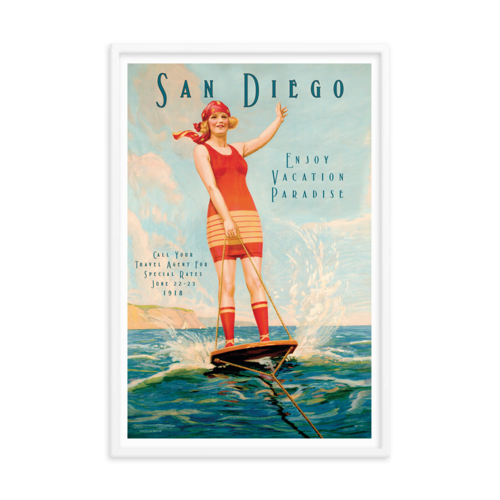 San Diego Vacation Paradise | Framed poster