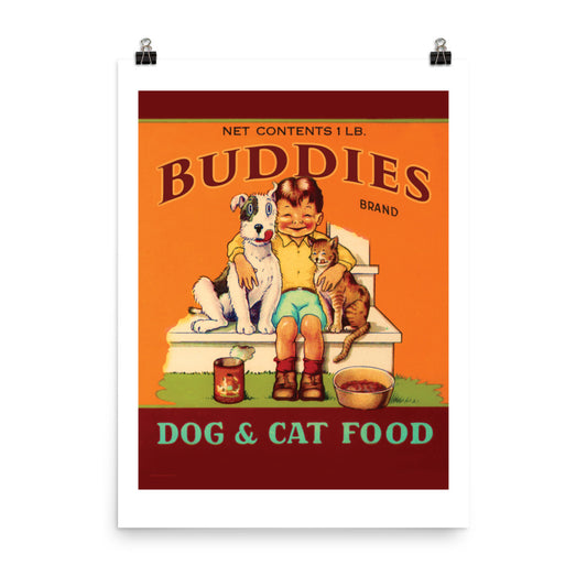 Buddies Dog and Cat Food | Poster