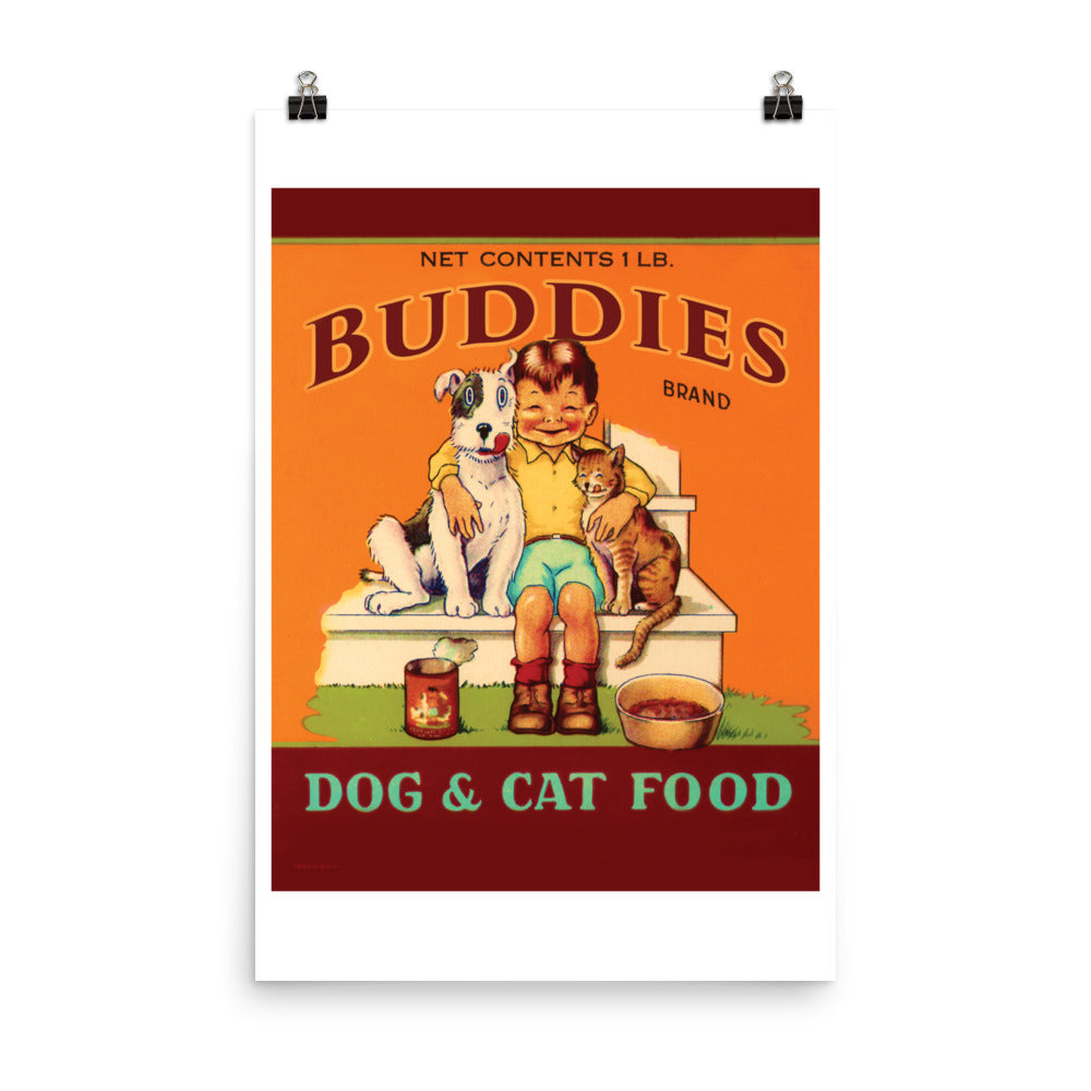 Buddies Dog and Cat Food | Poster