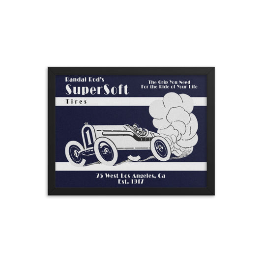Randel Rod's Super Soft Racing Tires | Framed Poster